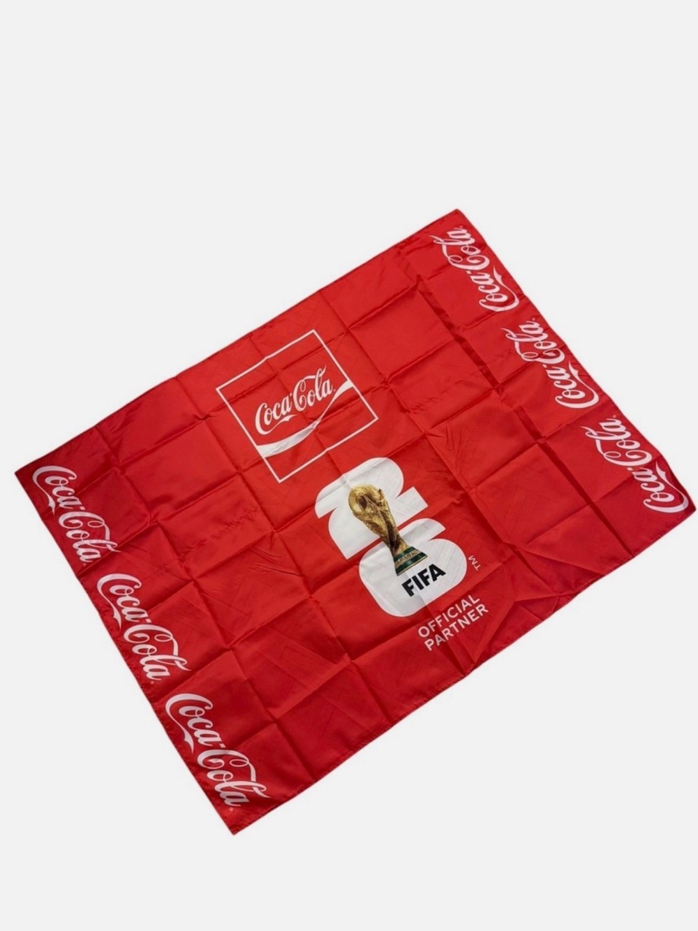 FIFA 2026 World Cup Coca-Cola Official Promotional Flag Cape Poncho with Sleeves